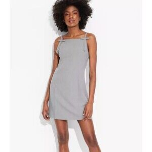 Wild Fable Mini Shift Dress Wild Fable Gray S Sleeveless Side Zipper